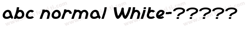 abc normal White字体转换